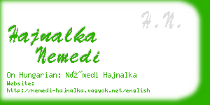 hajnalka nemedi business card